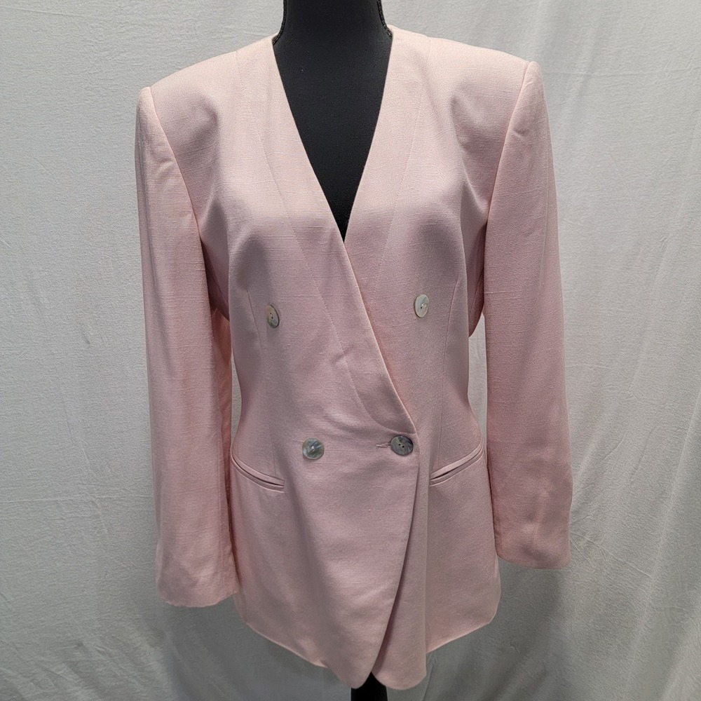 Vintage 80s/90s Suitables By Bonnie Brownfield Pink Blazer Wmn's 12 USA‎
